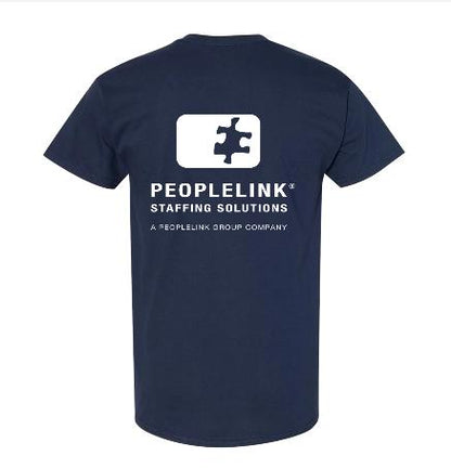 Equipo privado: Camiseta Peoplelink Staffing - Azul marino. Vista 2 del producto.
