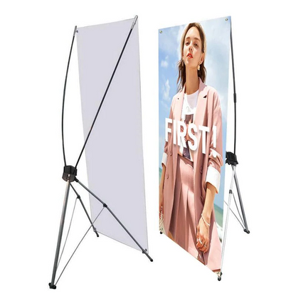 A medida: Expositor enrollable X-Stand. Vista 2 del producto.
