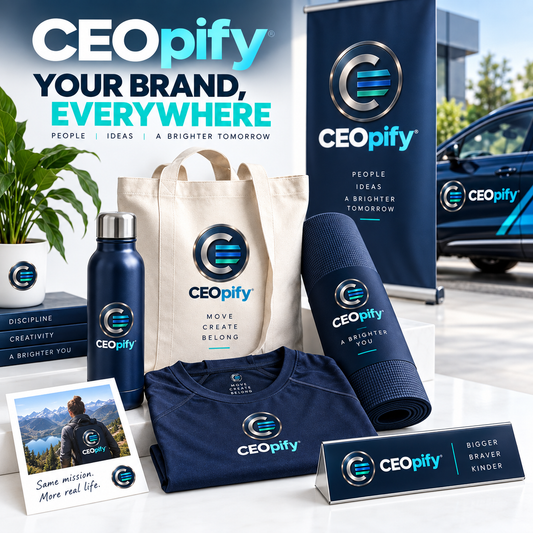 CEOpify branded concept, step 1 of 3: Build your physical CEO Brand Kit!