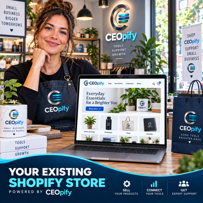 CEOpify branded concept, step 1 of 3: Clone your Shopify store and launch another!