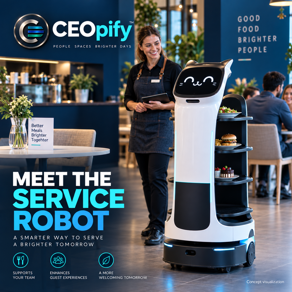 ¡Explorá BellaBot Pro para tu restaurante!. Vista 1 del producto.