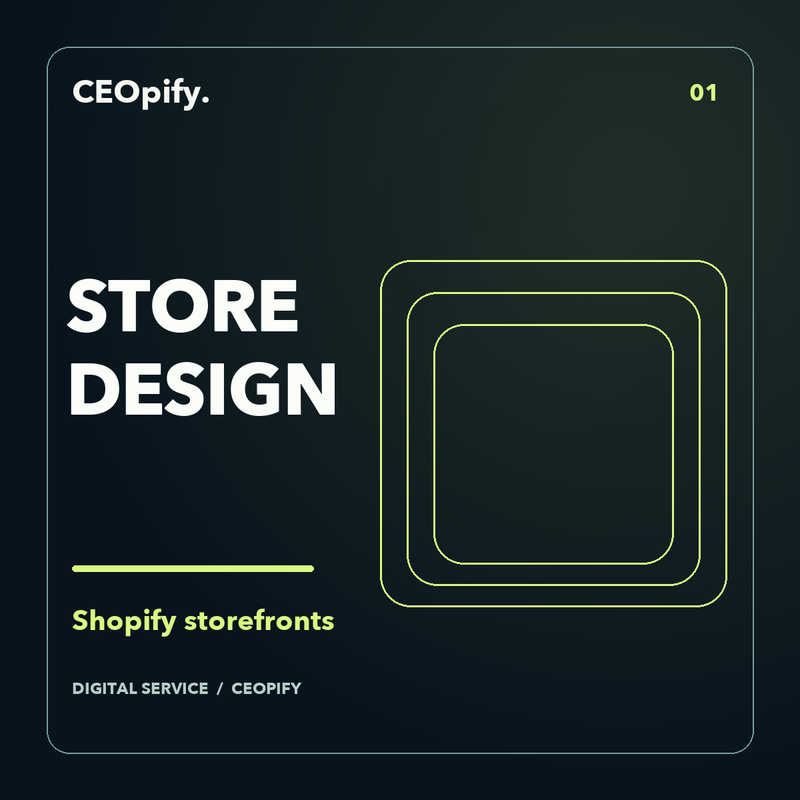 Shopify store design