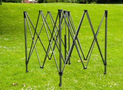 A medida: Kit de carpa de acero prémium de 10' - Cenefa de 17". Vista 6 del producto.