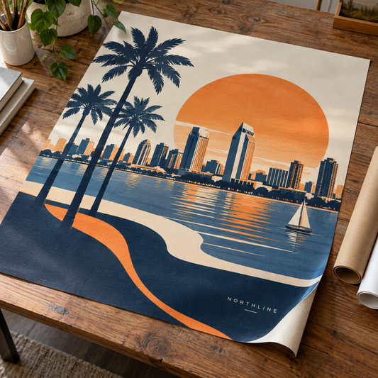 Impresión personalizada en lienzo plano | 24 x 36 pulgadas. Vista 1 del producto.