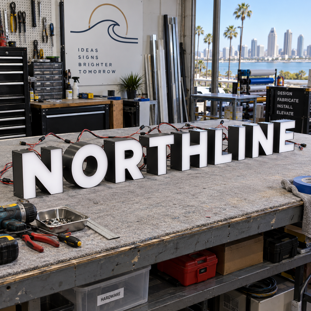 Conjunto de letras LED | Proyecto desde. Vista 1 del producto.