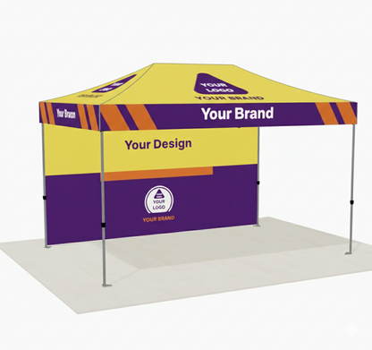 10 x 15 custom tent package canopy and back wall